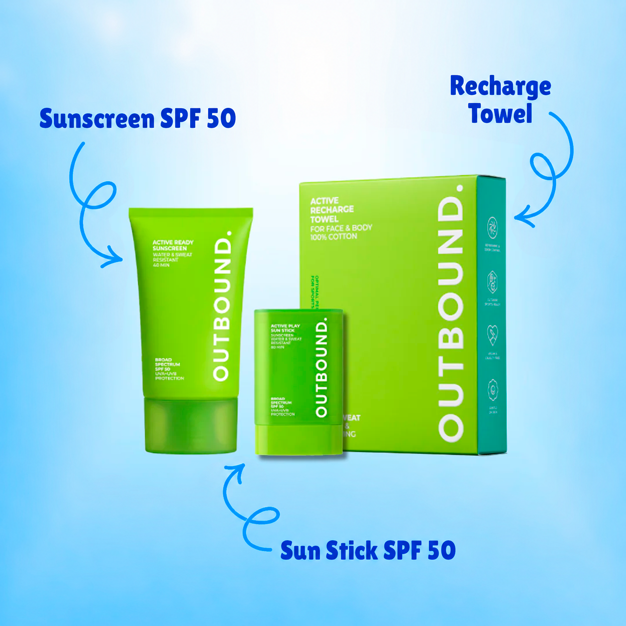 Game Day Performance Trio | Sports Sunscreen Set